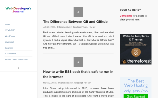 Web Developer’s Journal